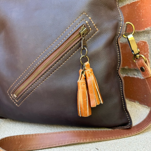 Percibal Artisian Leather Crossbody Fold-over bag | Etsy $155 - Picture 4 of 12